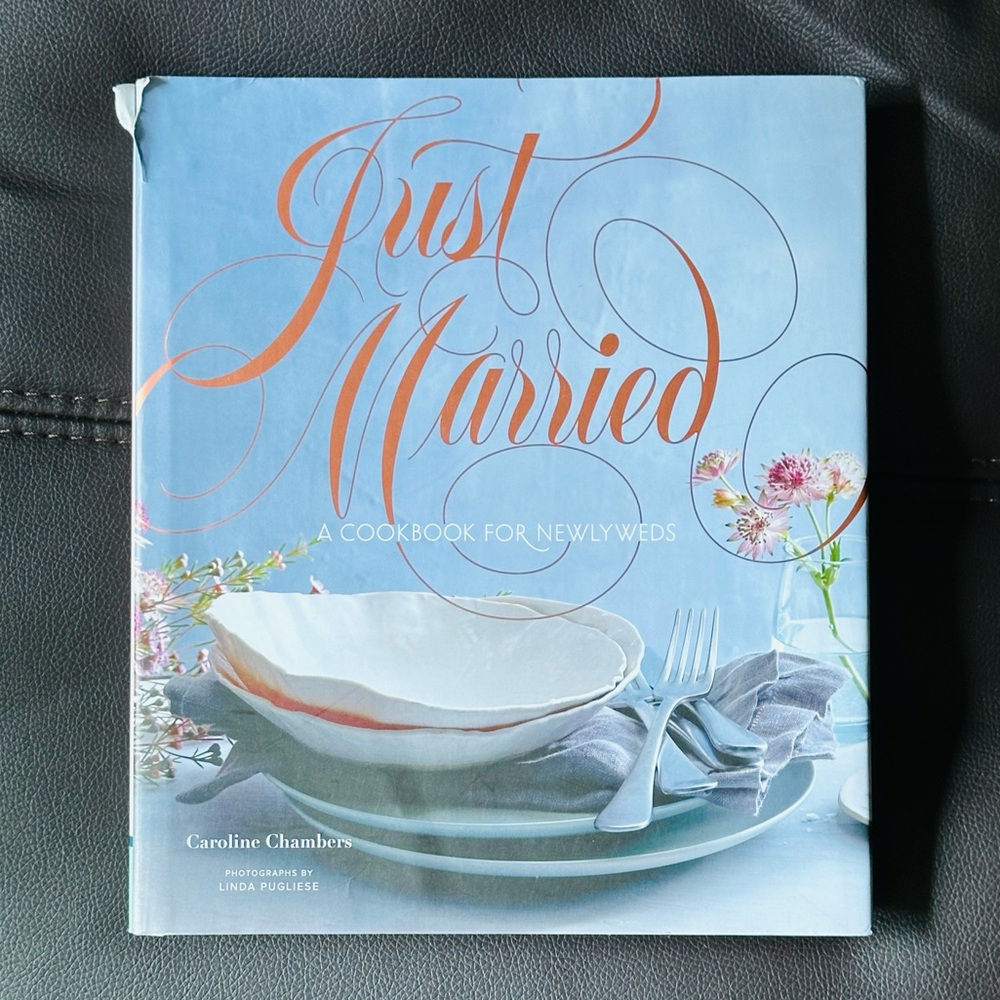 Just Married A Cookbook for Newlyweds Hardcover Gift Recipe Book
